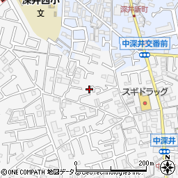 大阪府堺市中区深井中町1209-7周辺の地図