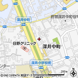 大阪府堺市中区深井中町3210周辺の地図