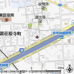 大阪府堺市東区日置荘原寺町548-2周辺の地図