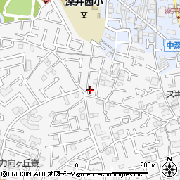 大阪府堺市中区深井中町1168-38周辺の地図