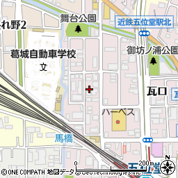 奈良県香芝市瓦口2198周辺の地図