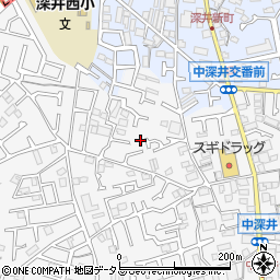 大阪府堺市中区深井中町1209-8周辺の地図