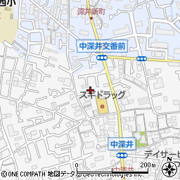 大阪府堺市中区深井中町1212-34周辺の地図