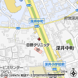 大阪府堺市中区深井中町672周辺の地図