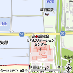 南都銀行奈良県総合リハビリテーションセンター前 ＡＴＭ周辺の地図