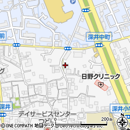 大阪府堺市中区深井中町685周辺の地図