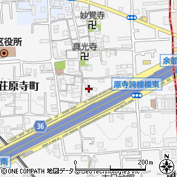 大阪府堺市東区日置荘原寺町537周辺の地図