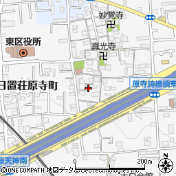 大阪府堺市東区日置荘原寺町553周辺の地図