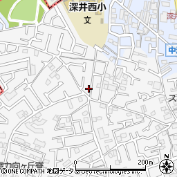 大阪府堺市中区深井中町1168-25周辺の地図