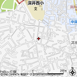 大阪府堺市中区深井中町1168-35周辺の地図