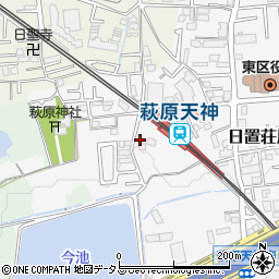 大阪府堺市東区日置荘原寺町90周辺の地図