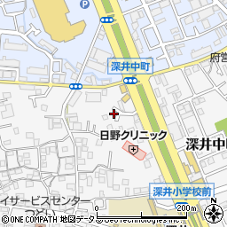 大阪府堺市中区深井中町679周辺の地図