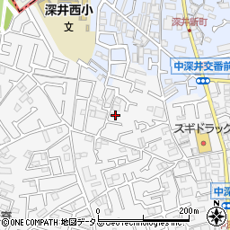 大阪府堺市中区深井中町1197-3周辺の地図