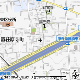 大阪府堺市東区日置荘原寺町552周辺の地図