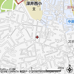 大阪府堺市中区深井中町1168-34周辺の地図