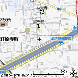 大阪府堺市東区日置荘原寺町536周辺の地図