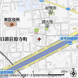 大阪府堺市東区日置荘原寺町555周辺の地図