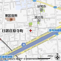 大阪府堺市東区日置荘原寺町220周辺の地図