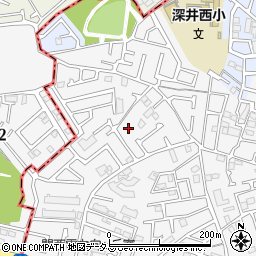 大阪府堺市中区深井中町911周辺の地図