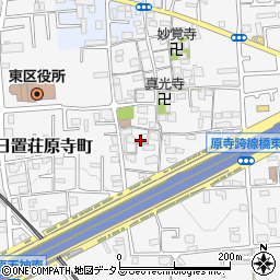 大阪府堺市東区日置荘原寺町558周辺の地図