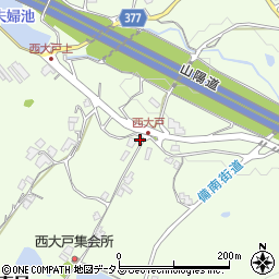 岡山県笠岡市西大戸周辺の地図