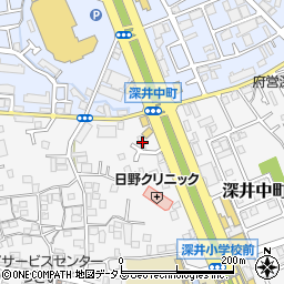 大阪府堺市中区深井中町677周辺の地図