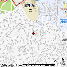 大阪府堺市中区深井中町1168周辺の地図