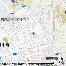 大阪府堺市中区深井中町360周辺の地図