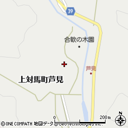 長崎県対馬市上対馬町芦見318-2周辺の地図