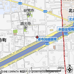 大阪府堺市東区日置荘原寺町528周辺の地図