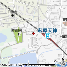 大阪府堺市東区日置荘原寺町83周辺の地図