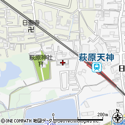 大阪府堺市東区日置荘原寺町82周辺の地図