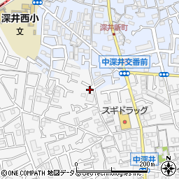 大阪府堺市中区深井中町957-4周辺の地図