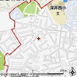 大阪府堺市中区深井中町913周辺の地図