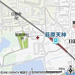 大阪府堺市東区日置荘原寺町82-3周辺の地図