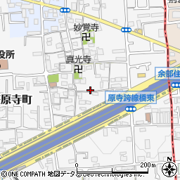 大阪府堺市東区日置荘原寺町522周辺の地図