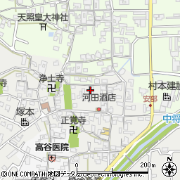 奈良県広陵町（北葛城郡）安部周辺の地図