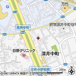 大阪府堺市中区深井中町3206周辺の地図