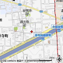 大阪府堺市東区日置荘原寺町524周辺の地図