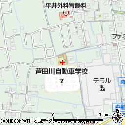 芦田川自動車学校周辺の地図