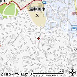 大阪府堺市中区深井中町1168-17周辺の地図