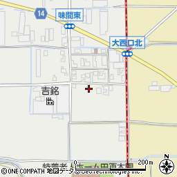 奈良県磯城郡田原本町味間448周辺の地図