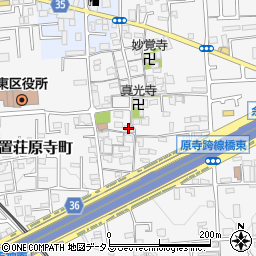 大阪府堺市東区日置荘原寺町560周辺の地図