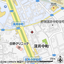 大阪府堺市中区深井中町3205周辺の地図