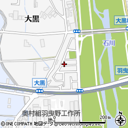 大阪府羽曳野市大黒190周辺の地図