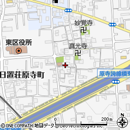 大阪府堺市東区日置荘原寺町561周辺の地図