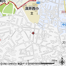 大阪府堺市中区深井中町1168-16周辺の地図