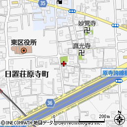 大阪府堺市東区日置荘原寺町214周辺の地図