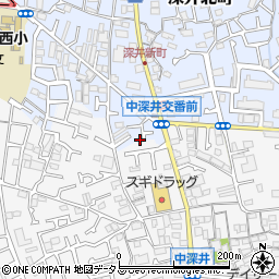 大阪府堺市中区深井北町762-16周辺の地図
