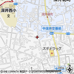 大阪府堺市中区深井中町957-12周辺の地図